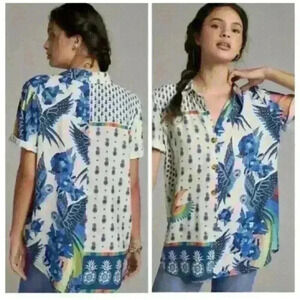 FARM Rio for Anthropologie Surf Button down